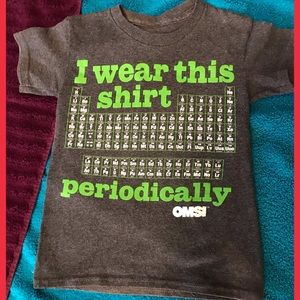 Novelty Periodic elements tee child’s size XS